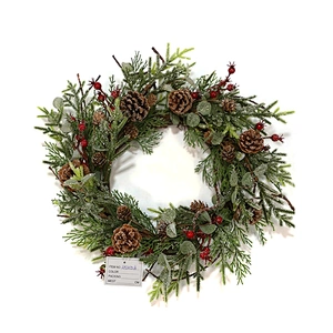 Wholesale High Quality New Type Home Decor Christmas Artificial Flowers Wreath