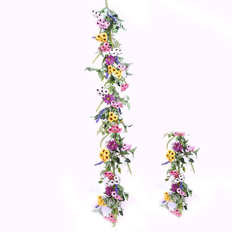 Luxury Hand Wrapped Spring Floral Garland Arts And Crafts decoration simulation Garland