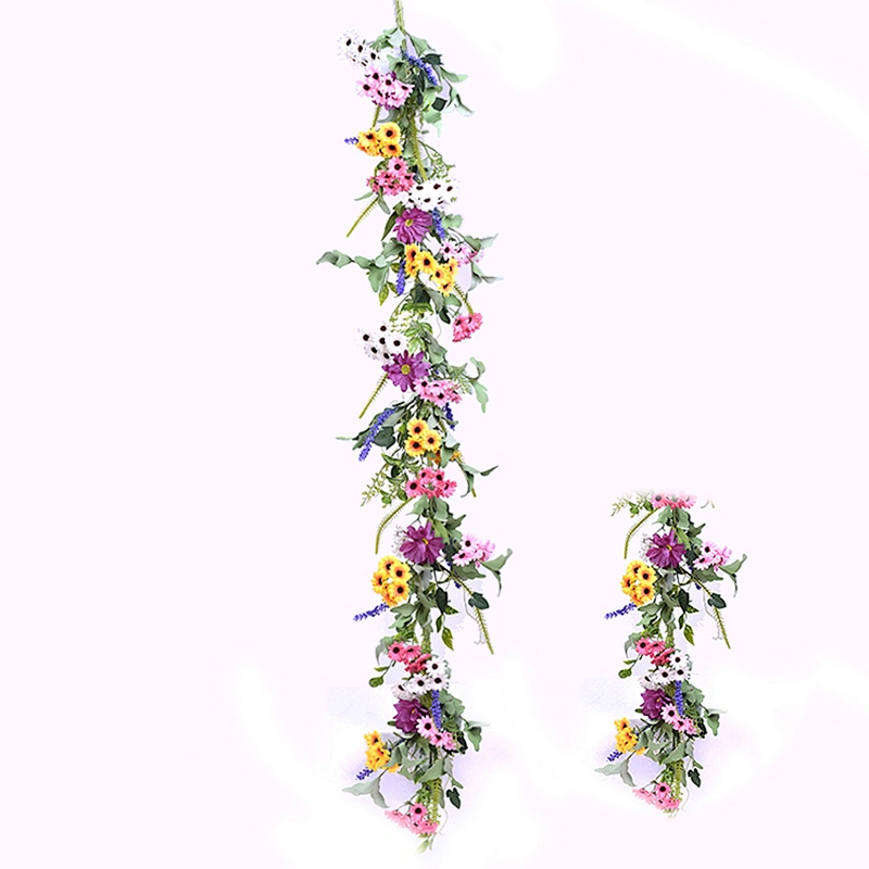 Luxury Hand Wrapped Spring Floral Garland Arts And Crafts decoration simulation Garland