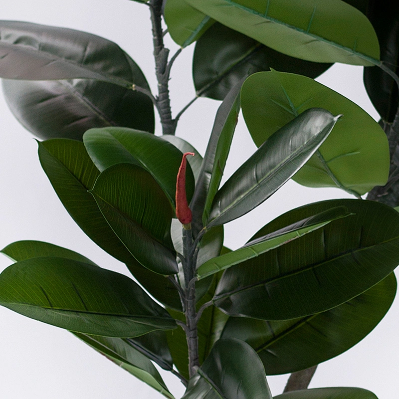 Popular Vivid Customized Decorative Rubber Tree Products Big Rubber Tree Wholesale Artificial Plant