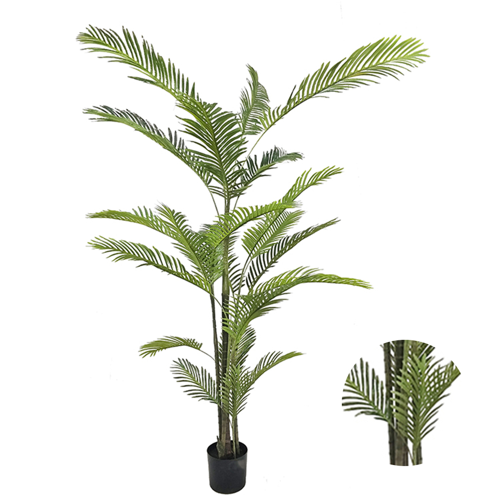 Manufactures Green Plant Wall Hanging Outdoor Areca Palm Plastic Artificial Green Areca Palm