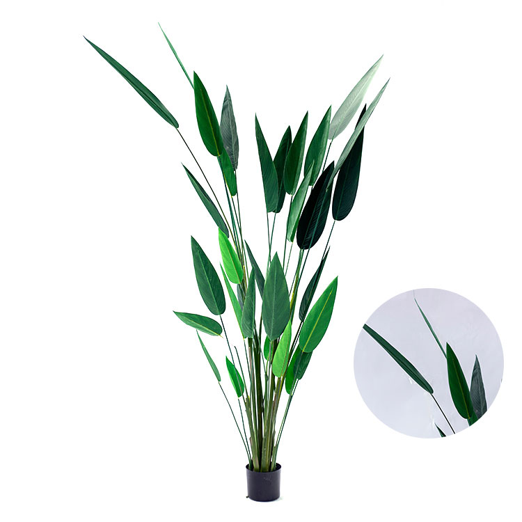 hot sale fabric artificial strelitzia real touch artificial strelitzia artificial plants trees