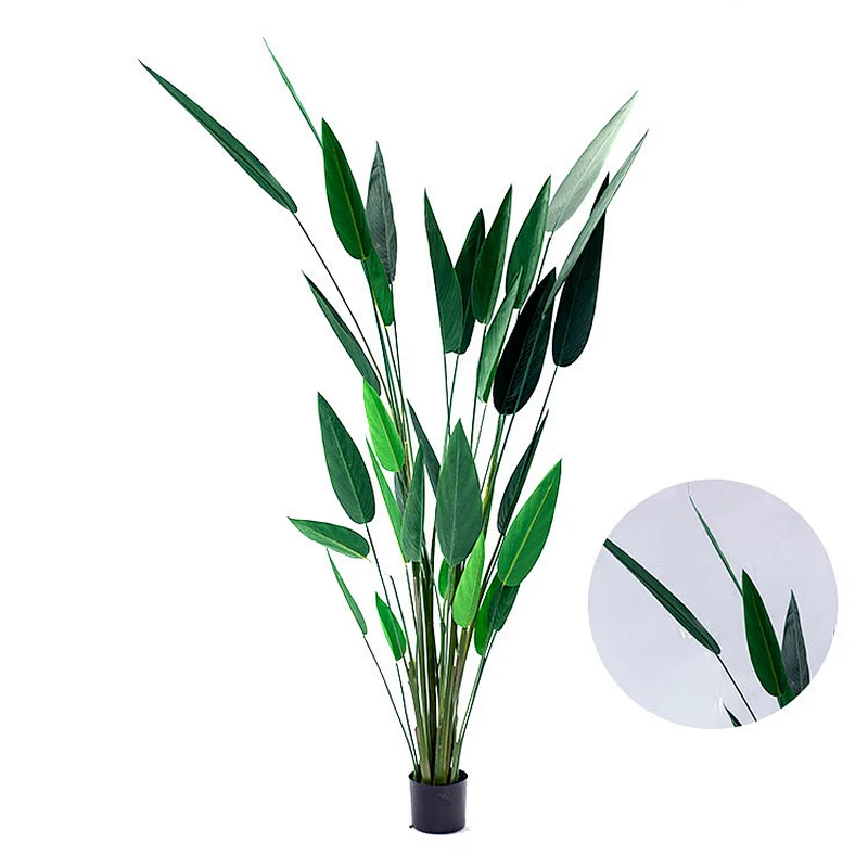 hot sale fabric artificial strelitzia real touch artificial strelitzia artificial plants trees
