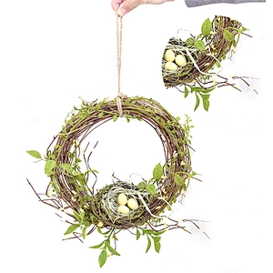Personalized Spring Plant Arts And Crafts Wreaths Easter Eggs Wreath For Home Decoration