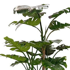 Cheap  Home Outdoor Artificial Green Plant Monstera Decoration Platemonstera Monstera Leaf
