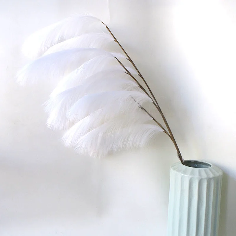 Artificial flower faux reed/artificial flower plants pampas grass dried for home decor