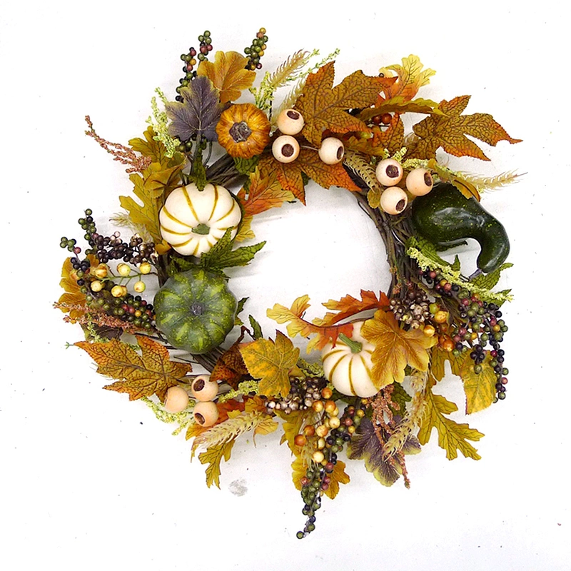 China Supplies Wholesale Artificial Christmas Halloween Decoration Outdoor Wreath