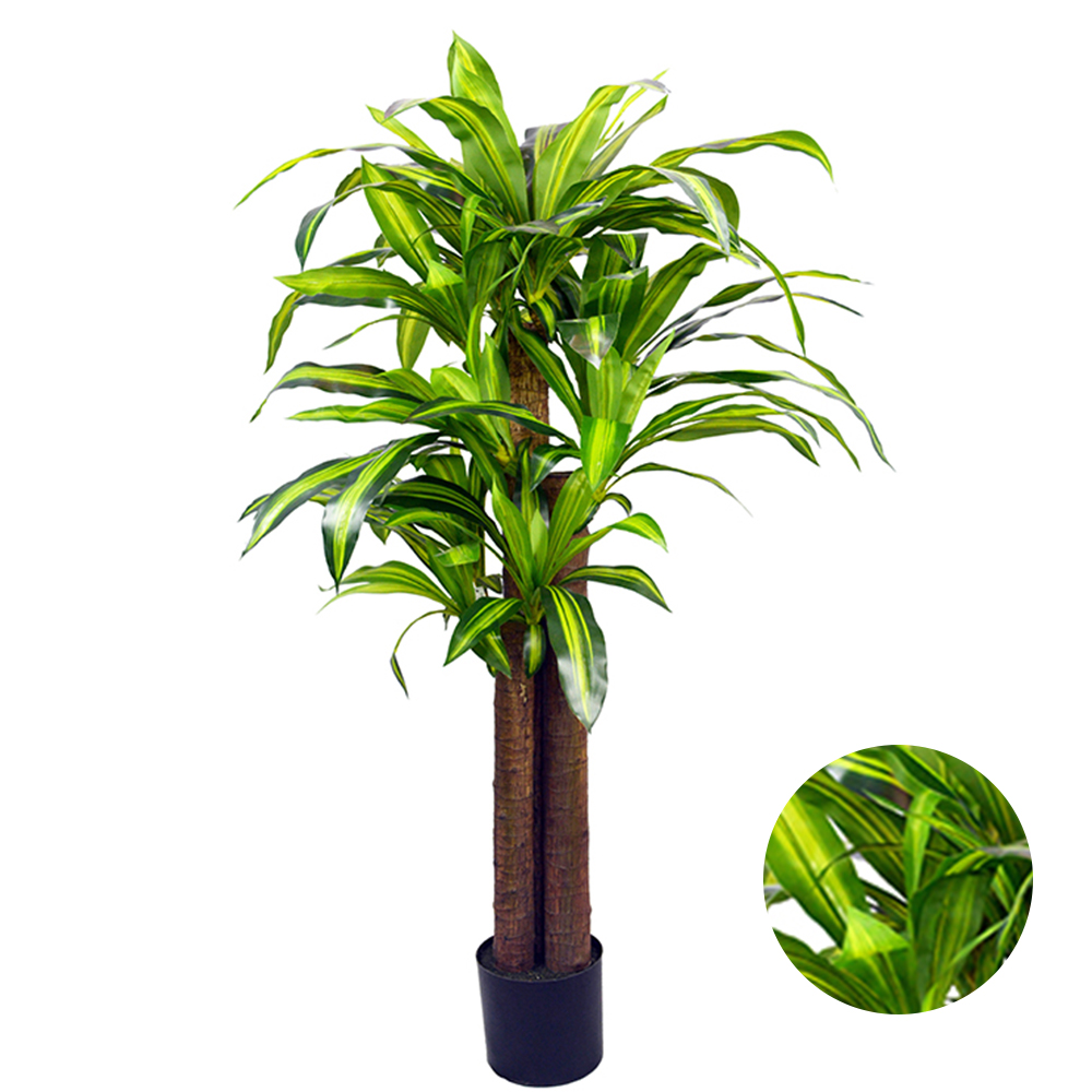 Eco-Friendly Artificial Dracena Tree Fiber Plants Dracena Trees For Home Decoration