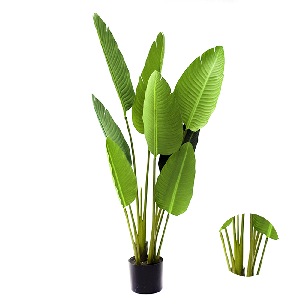 Popular Plastic Charm Banana Plant Tree Wholesale Cheap Home Outdoor Spotted Banana Tree