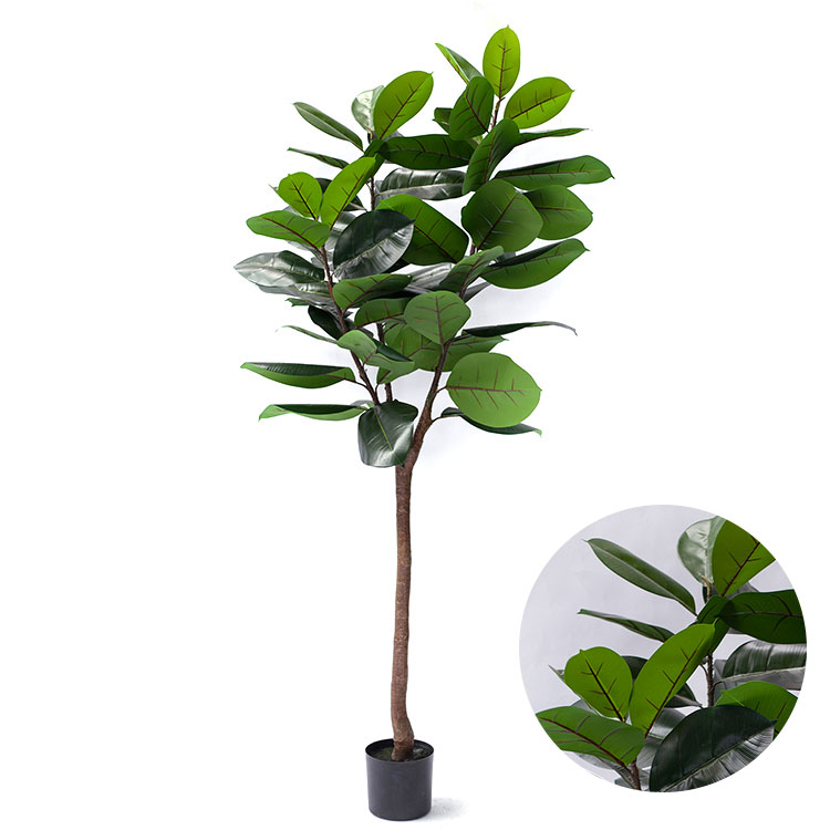 Most Popular Factory Supply artificial rubber plant real touch artificial greenery rubber for sale
