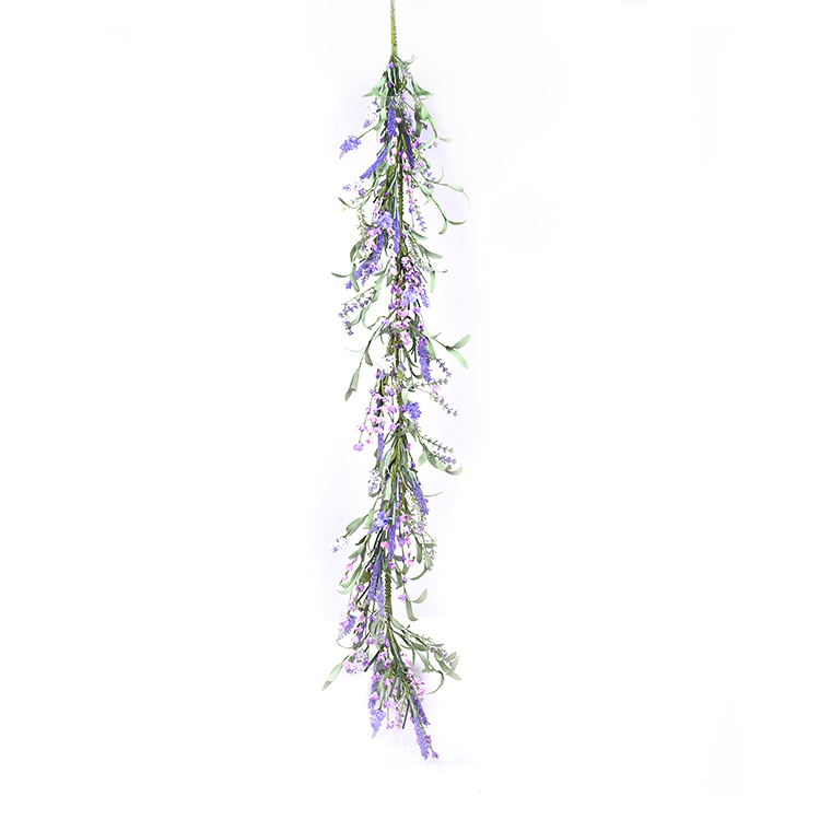 Colorful Hand Wrapped Spring Floral handmade Garland Arts And Crafts Lavender Garland