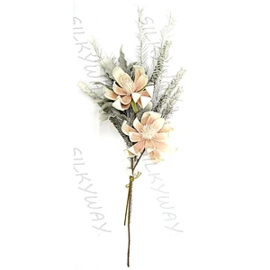 Artificial Silk Plastic Festival Items Gifts And Decorations Foam Blossom For Wedding And Home Decoration