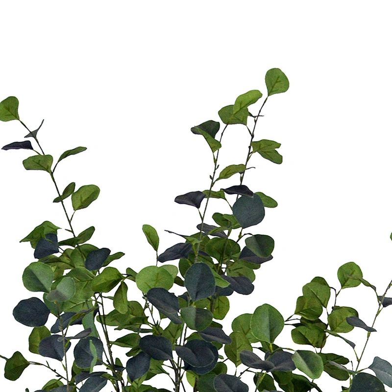 Large Outdoor Artificial Eucalyptus Leaves Branches Foliace Plastic Fabric Evergreen Eucalyptus Plants