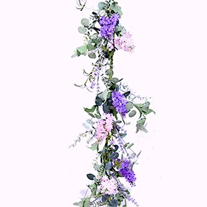Hand Wrapped Spring Floral Lilac Garland Real Touch Artifical Plant Spring Flower Garland
