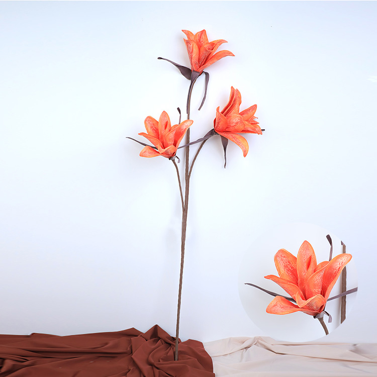 Most Popular Real Touch handy carfts foam flowers foam decorative model flowers with stem