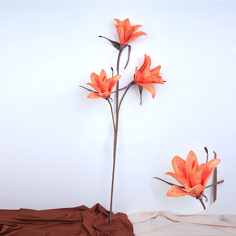 Most Popular Real Touch handy carfts foam flowers foam decorative model flowers with stem