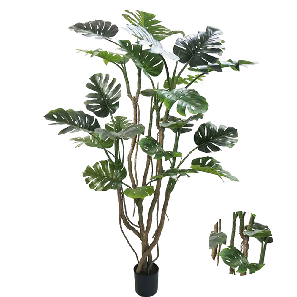 Adansonii Variegated Artificial Monstera Plants Most Popular Greenery Plant Charming Monstera