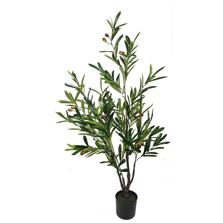 Artificial Foliace Plastic Fabric Oliver Tree Faux Ornament Plant Garden Artificial Oliver Tree