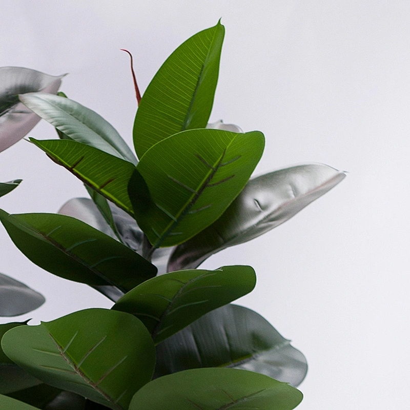 Popular Vivid Customized Decorative Rubber Tree Products Big Rubber Tree Wholesale Artificial Plant