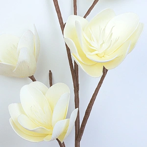 Manufacture Ornamental Decoration Foam Flowers Handy Carfts Silk Flower Foam Blossom
