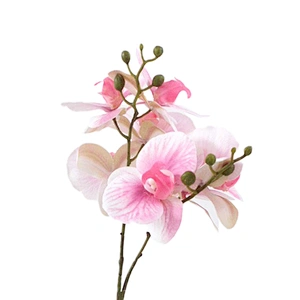 Artificial Flower  with Vase Vivid Orchid Flower real touch orchid flower with Pot for Home Office Decorations