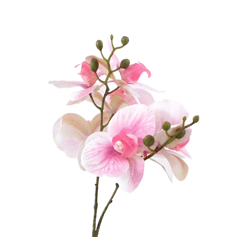 Artificial Flower  with Vase Vivid Orchid Flower real touch orchid flower with Pot for Home Office Decorations