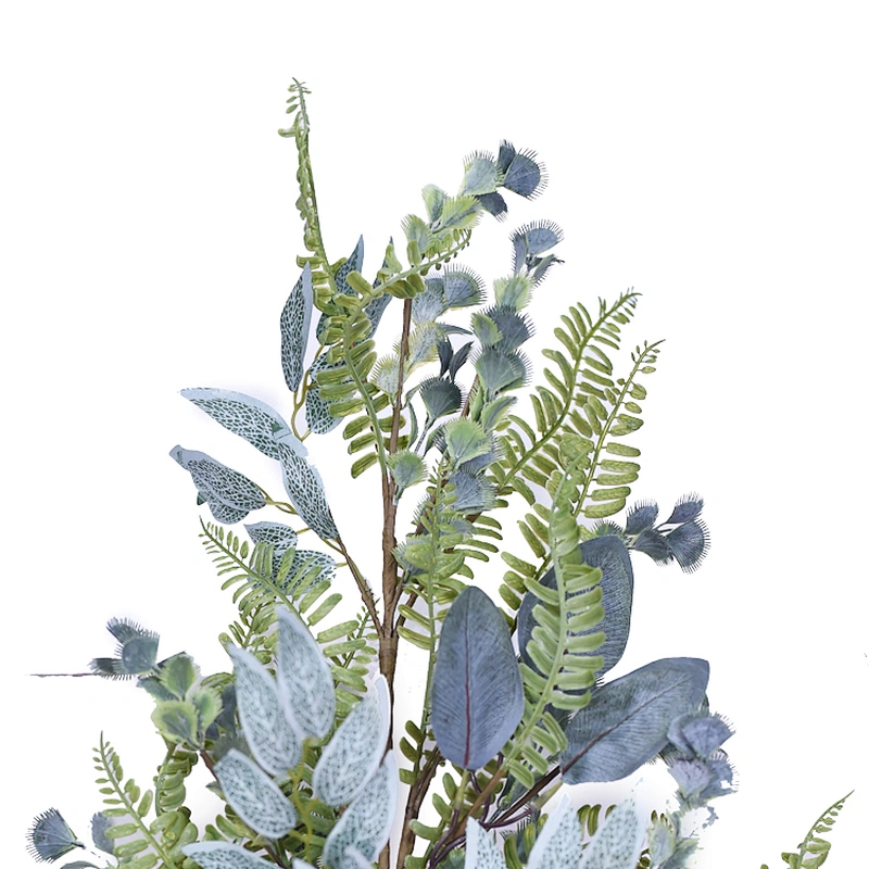 Artifical Real Touch Spring Greenery Teardrop Ornamental Hand wrapped Eucalyptus teardrop