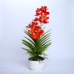 China Wedding Decor Orchid Assortment Artificial Flower Faux Water Orchid For Shop Supermarket Arrangement