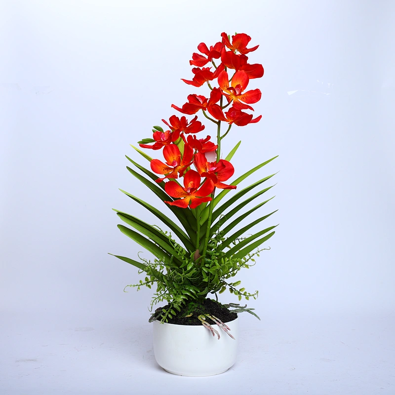 China Wedding Decor Orchid Assortment Artificial Flower Faux Water Orchid For Shop Supermarket Arrangement