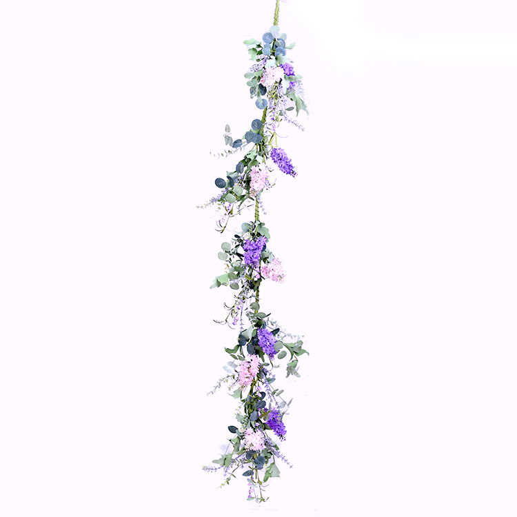 Hand Wrapped Spring Floral Lilac Garland Real Touch Artifical Plant Spring Flower Garland
