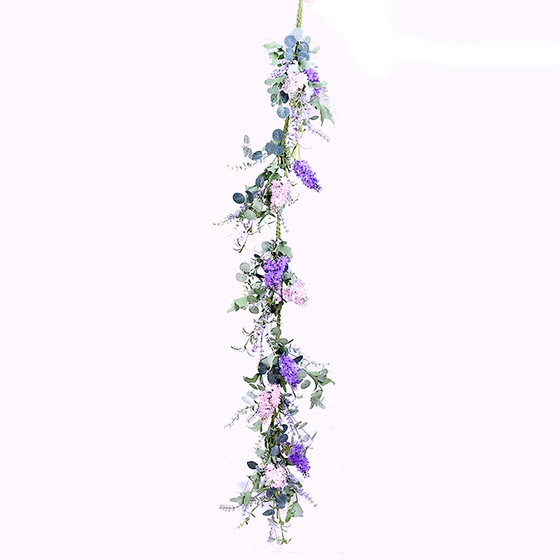 Hand Wrapped Spring Floral Lilac Garland Real Touch Artifical Plant Spring Flower Garland