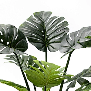 Chinese New Design quality philodendron variegata  monstera Decorative Indoor artificial monstera leaves