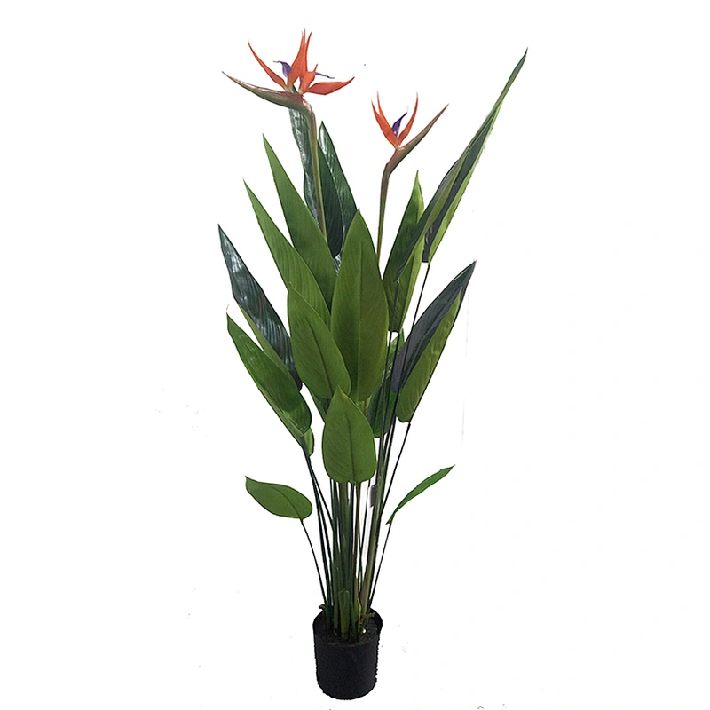 Factory Direct Sale Quickly Delivery Artificial Leaves Trees Paradise Bird Plant Bonsai Trees Paradise Bird
