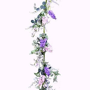 Hand Wrapped Spring Floral Lilac Garland Real Touch Artifical Plant Spring Flower Garland