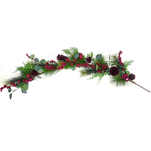 Factory Supply Custom Eco-Friendly Promotional Artificial Christmas Wreaths For Christmas Decoration