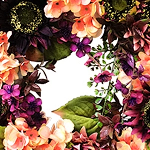 New fashion artificial flowers Good Supplier Artificial Wreath Natural Christmas Wreath Decoration