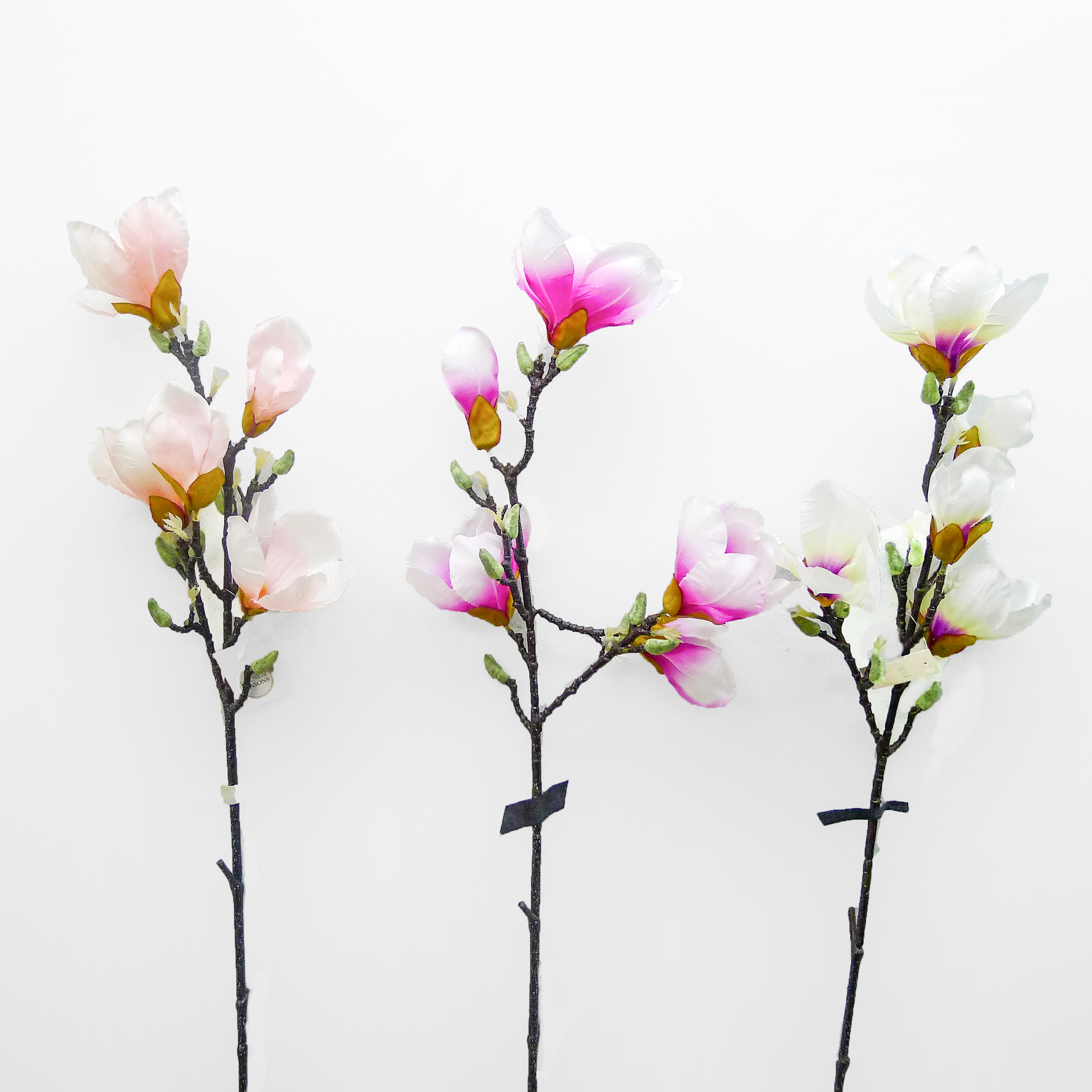 Wholesale Fashion Christmas Decorations Magnolia Artificial Flowers 186cm Golden Flowers Rose Gold Flowers