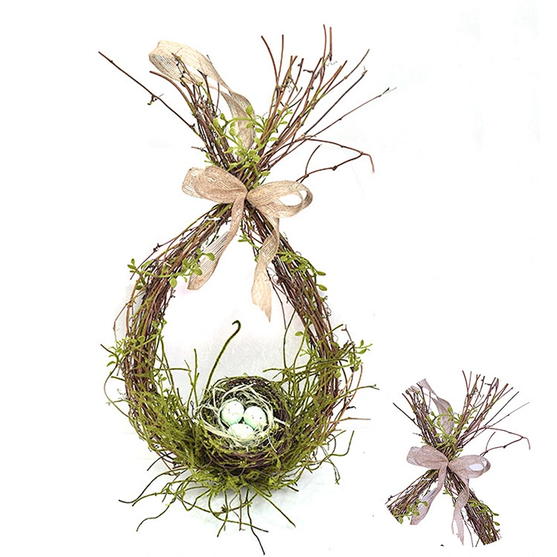 Made In China spring floral Easter Candle Ring Egg Wreath Hand Wrapped wreath