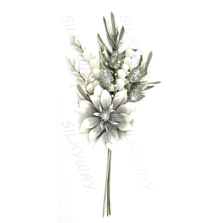 Real Feeling Wedding Bouquet Handmade Foam Plant  Artificial Flower Foam Blossom