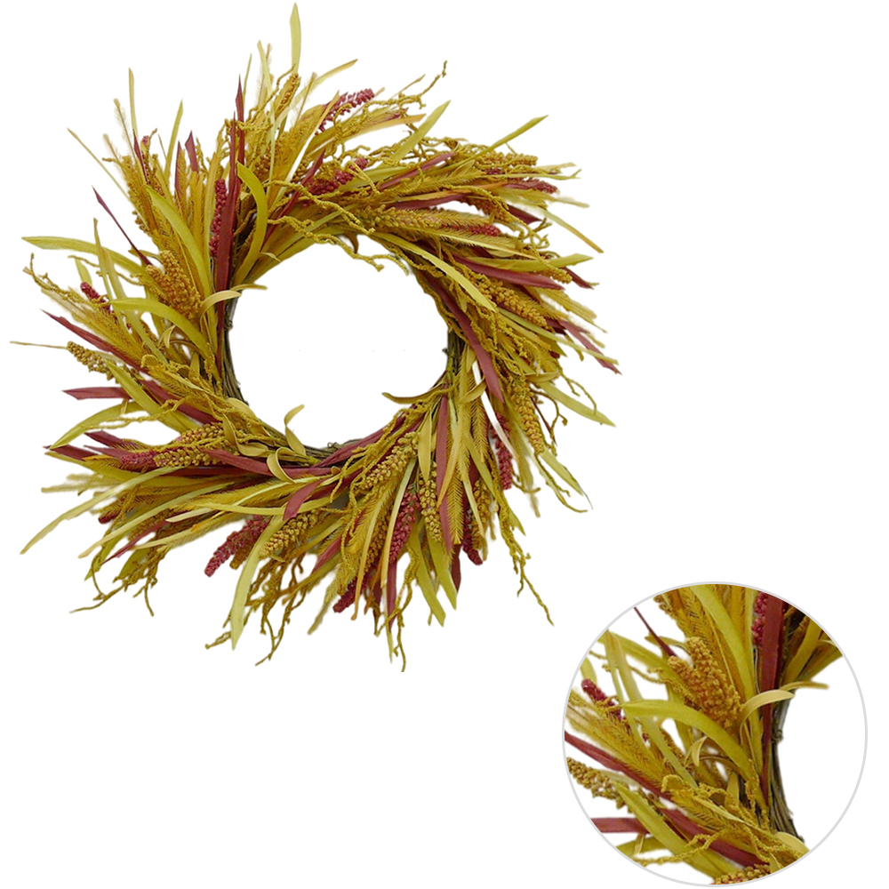 Wholesale Fashion Red Orange Yellow Flowers 60cm Orange Artificial Flowers In/Out Door Decorations For Sale