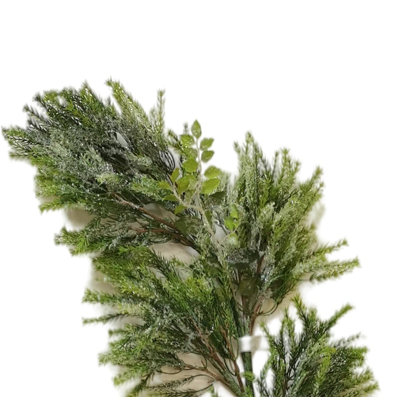 Arts And Crafts 182.88cm green garland Pine needles and leaves artificial decorative garland