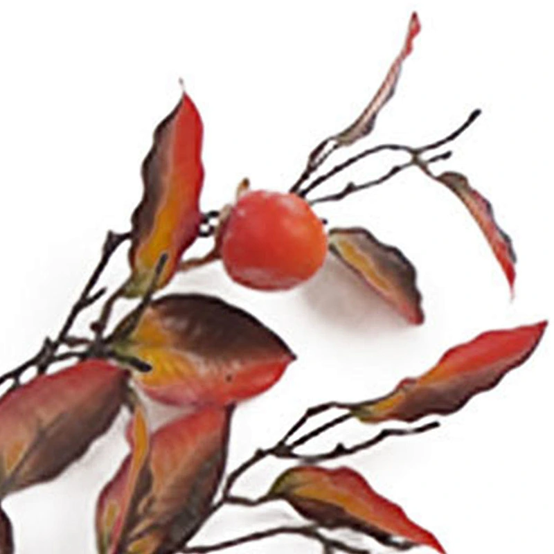 Popular and practica spray with leaves wreath hand wrapped decoration simulation wreaths decorations artificial flower