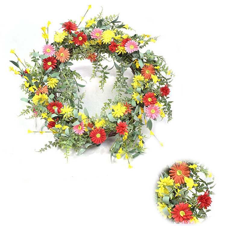 Household Daily Personalized Wild Flower Wreath Arts And Crafts Wreath Handmade Wreath