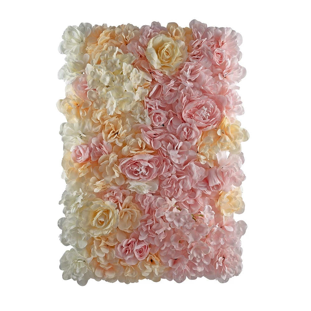 60cm*40cm Gradient Decorative Flower Wall Wedding Bridal Silk Flowers Home Backdrop Decor Artificial Flower