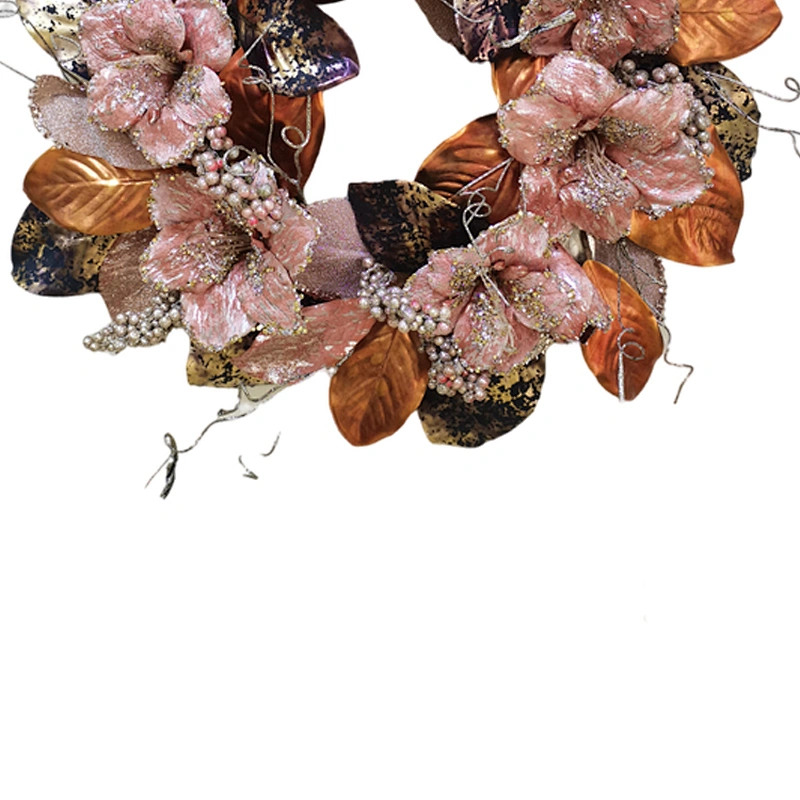 Christmas decorations Arts And Crafts 71.1/40.6cm leaves with Hand Wrapped Floral