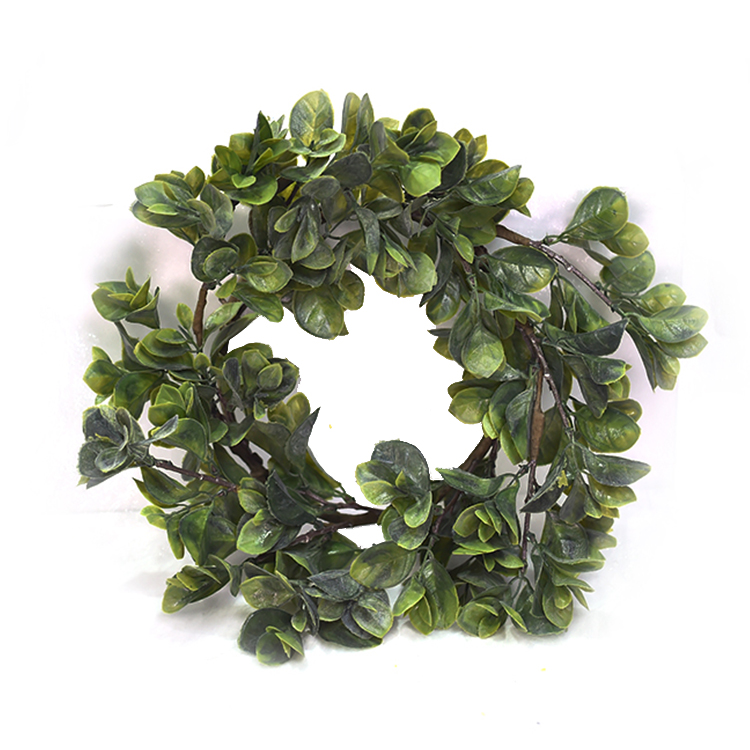 Personalized New Design Handmade Silk Wreath Spring Greenery Boxwood Wreath For Home Decoration