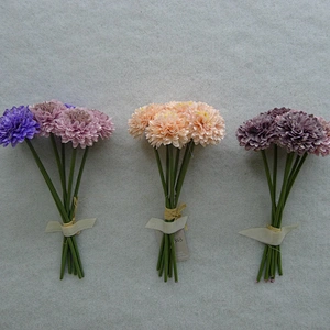 Popular Artificial Spring Champagne little mum flower Real summer artificial Leaves little mum flower