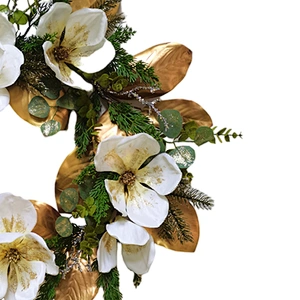 New Design Christmas decorations Artificial flowersPine needles and leaves spray Artificial flowers  76.2/45.7cm leaves