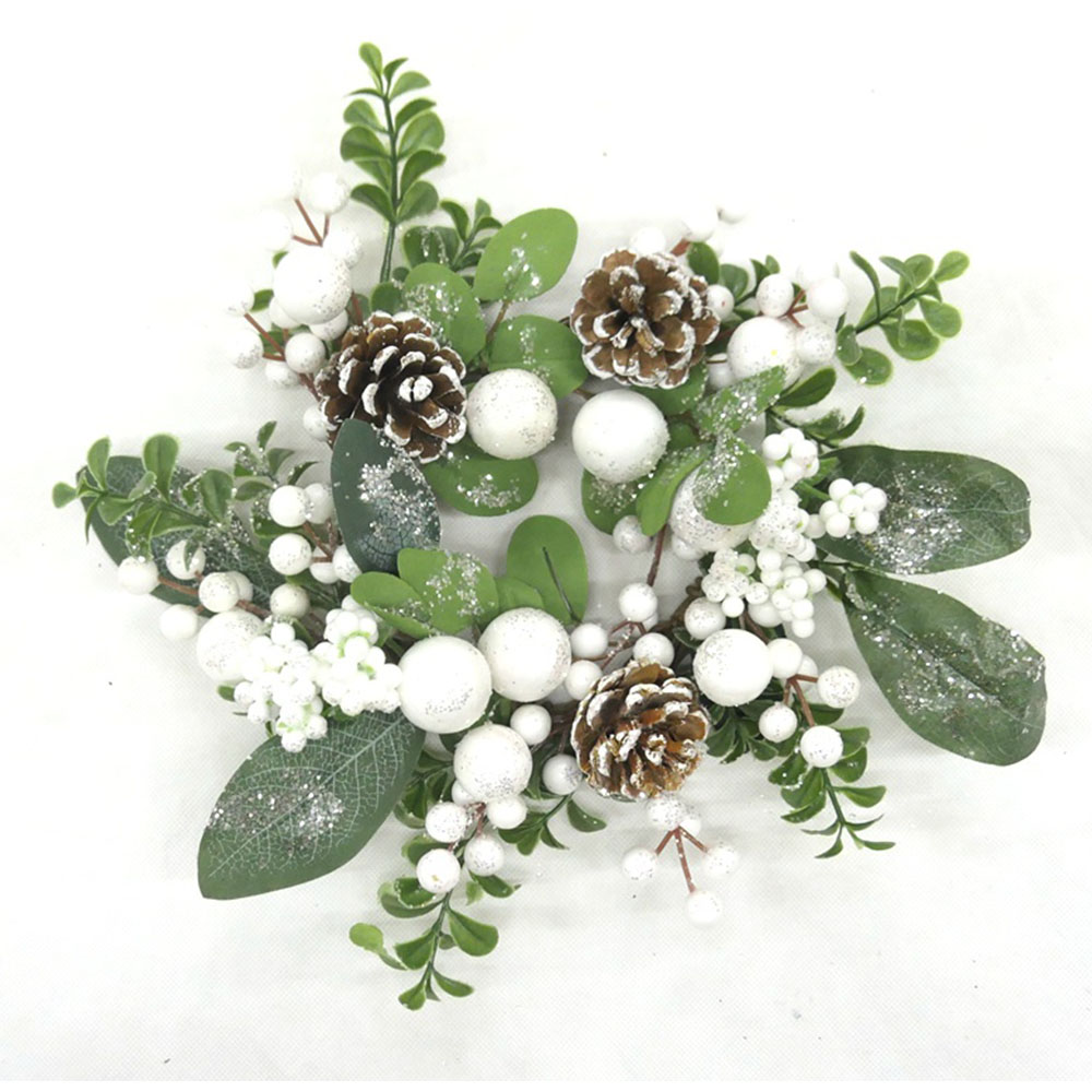 Christmas decorations artificial wreath real touch wreath silk arts and crafts artificial flowers for home decoration