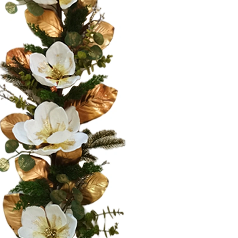Christmas decorations Artificial flowers Hand Wrapped Floral 152.4cm leaves spray Artificial flowers